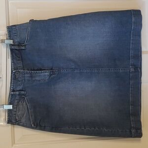 Talbots Stretch Blue Jean Skirt Size: 8P